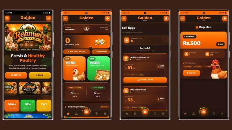 GoldenEggs – Modern Poultry Farm & Egg Yield Investment Platform PHP Script